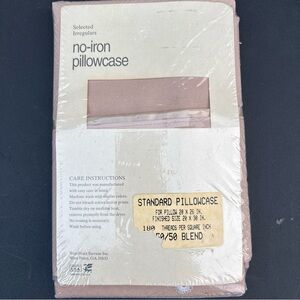 No-Iron Pillowcase in Pink